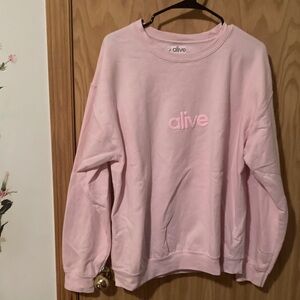 Pink Women's Crew Neck Sweater